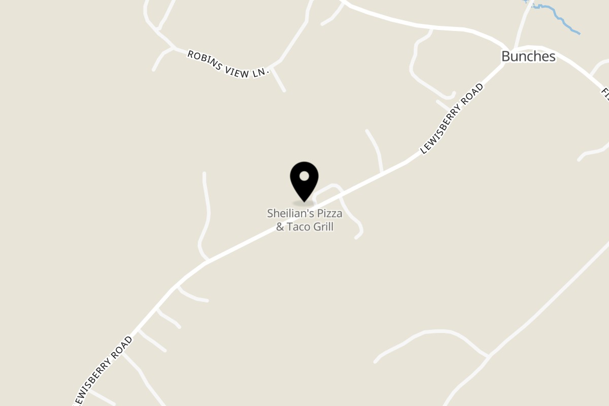 Map showing the location of Fat Boys Pizza & Hoagies on 761a Lewisberry Rd in Lewisberry